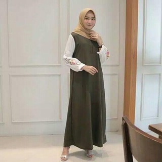  Baju  gamis  wanita terbaru Kimmy dress muslim  LD110 Pb140 