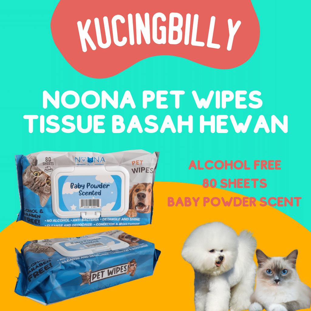 Pet wipes Noona tissue basah antibakteri kucing anjing