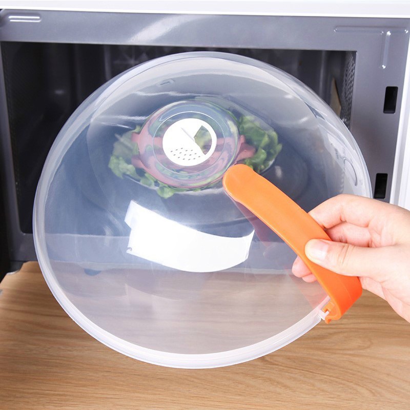 1pc Heat Resistant Anti-Splash Plastic Special Food Cover For Microwave