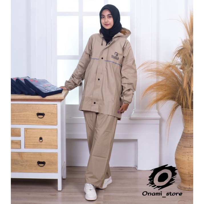 Jas Hujan Masela Best Quality Raincoat Setelan Dewasa Mantel Hujan Anti Rembes Tebal Lentur Tahan Lama