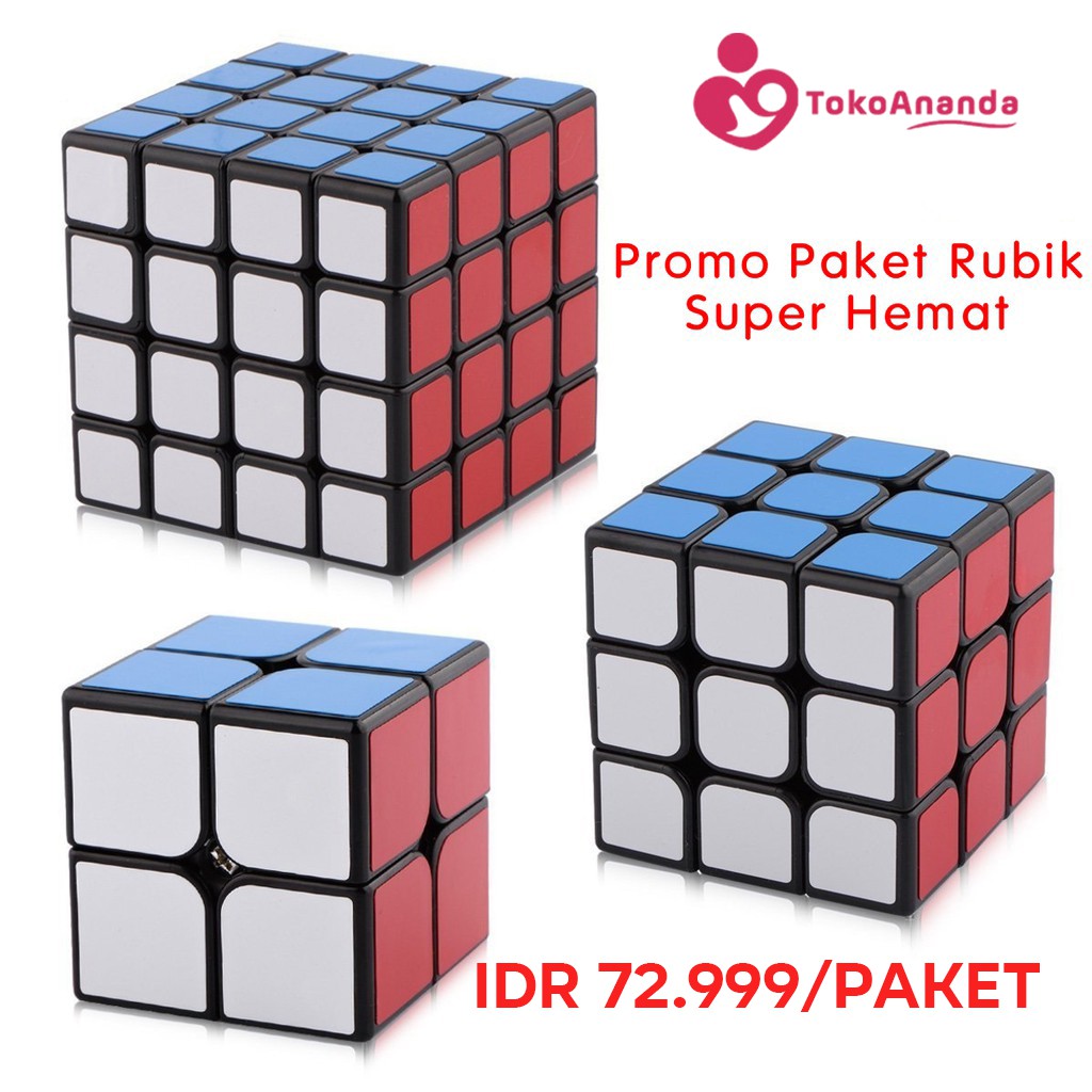 [Bisa COD] Rubik Paket isi 3 Yongjun Stickerless BESTSELLER