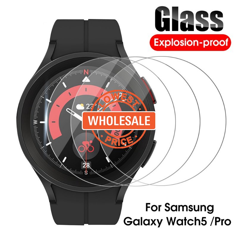[Harga Grosir]Pelindung Layar Tempered Glass HD Transparan Anti Gores Ultra Tipis Untuk Samsung Galaxy Watch 5 Pro