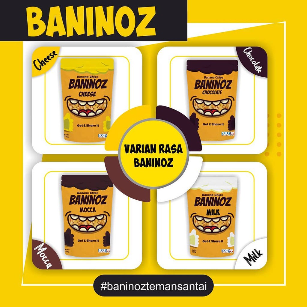 

Keripik Pisang Baninoz | cemilan keripik | makan ringan Baninoz