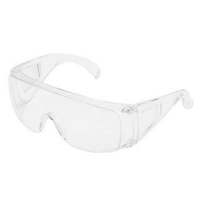 Google glass goggle glasses kacamata pelindung kaca mata kerja bening transparan anti embun clear