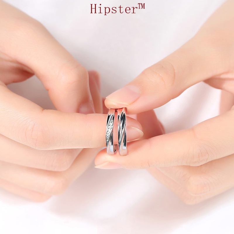 Korean Style Temperamental Minority Personalized All-Match Romantic Couple Ring