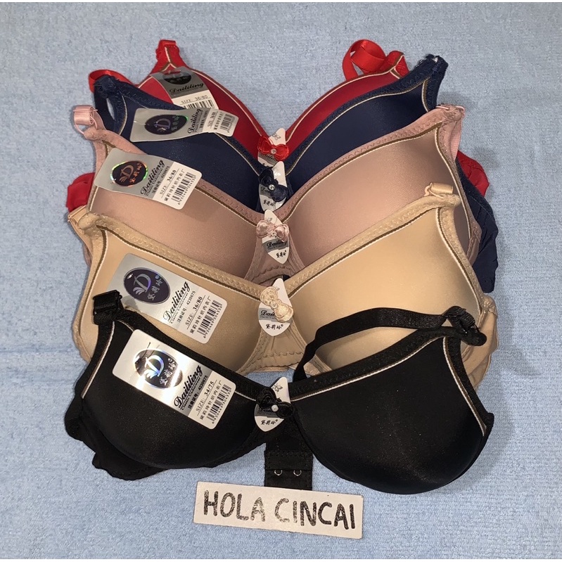 Bra DAILILING Cup Kecil Tidak Kawat | BH Busa Sedang Tanpa Kawat Kait Kancing 2