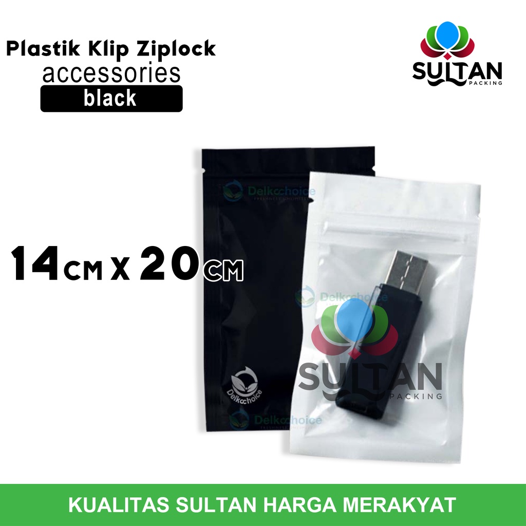 

PLASTIK KLIP ZIPLOCK BAG 14x20cm BLACK PEARL KEMASAN AKSESORIES DELKOCHOICE TERMURAH