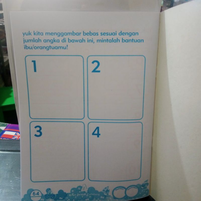 buku ayo belajar calistung 64 halaman (21×30cm)