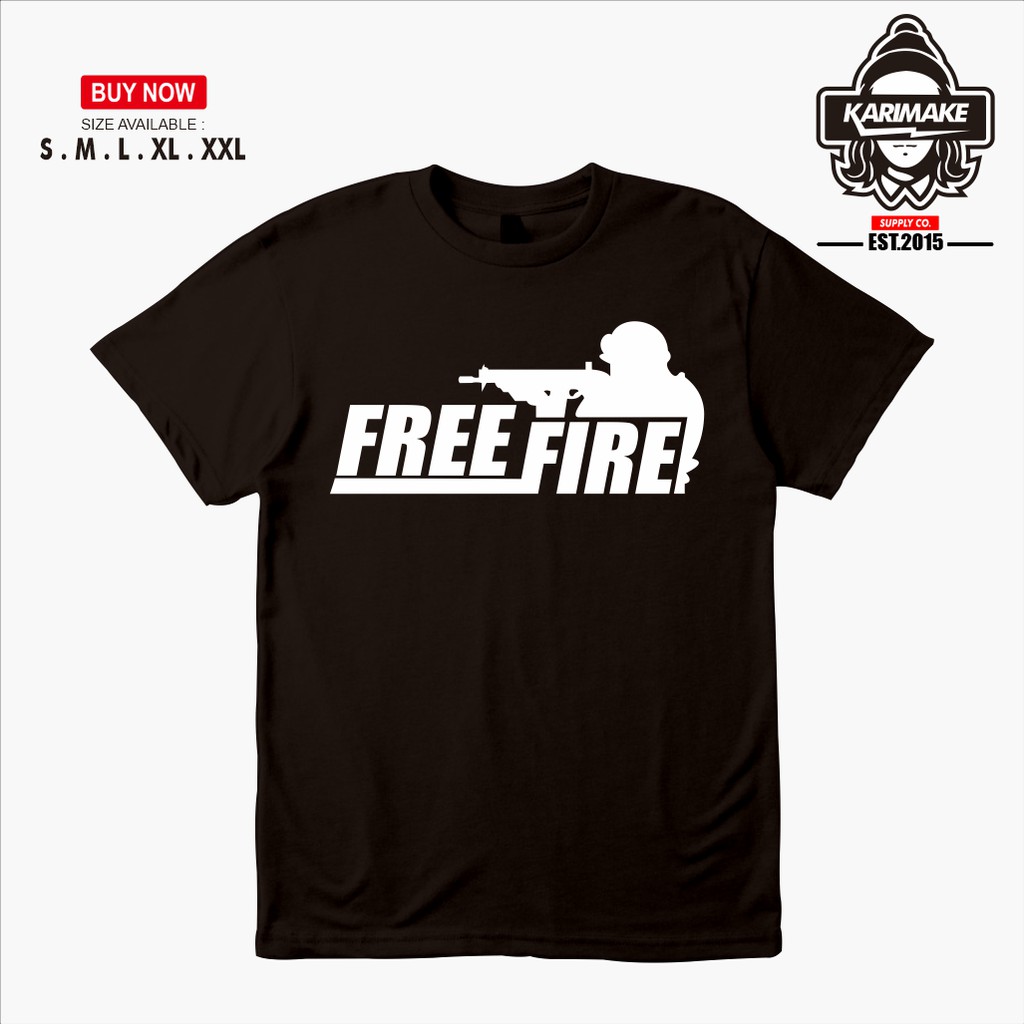 Kaos Baju Free Fire Battlegrounds Garena Vector Kaos Game Karimake Shopee Indonesia