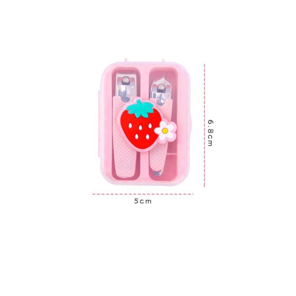 AUGUSTINA Gunting Kuku Kartun Agustina 2pcs /set Alat Pedicure Profesional Trimmer Beauty Manicure Tool Pemotong Kuku Plastik
