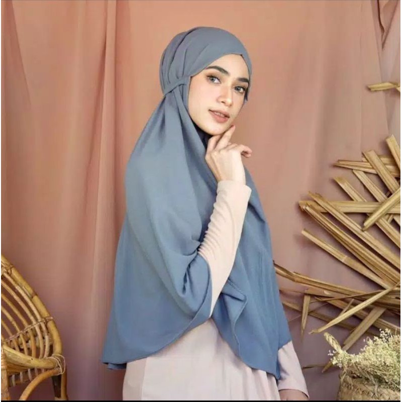  jilbab  bergo  Maryam  moscrepe jumbo  hijab bergo  Instan non 