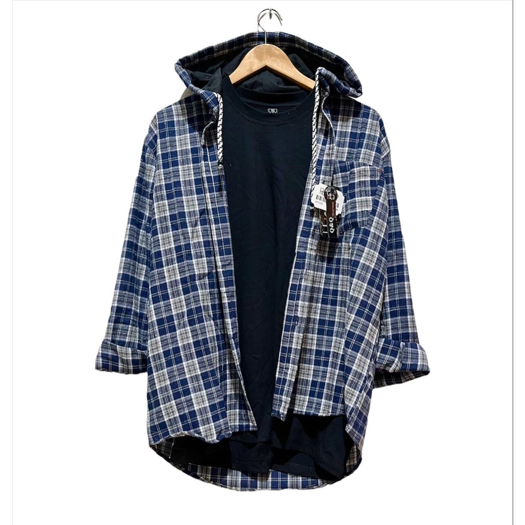 ESAYSTOREBANDUNG-KEMEJA FLANEL HOODIE PRIA/KEMEJA FLANEL HOODIE WANITA/KEMEJA FLANEL KOTAK KOTAK/KEM