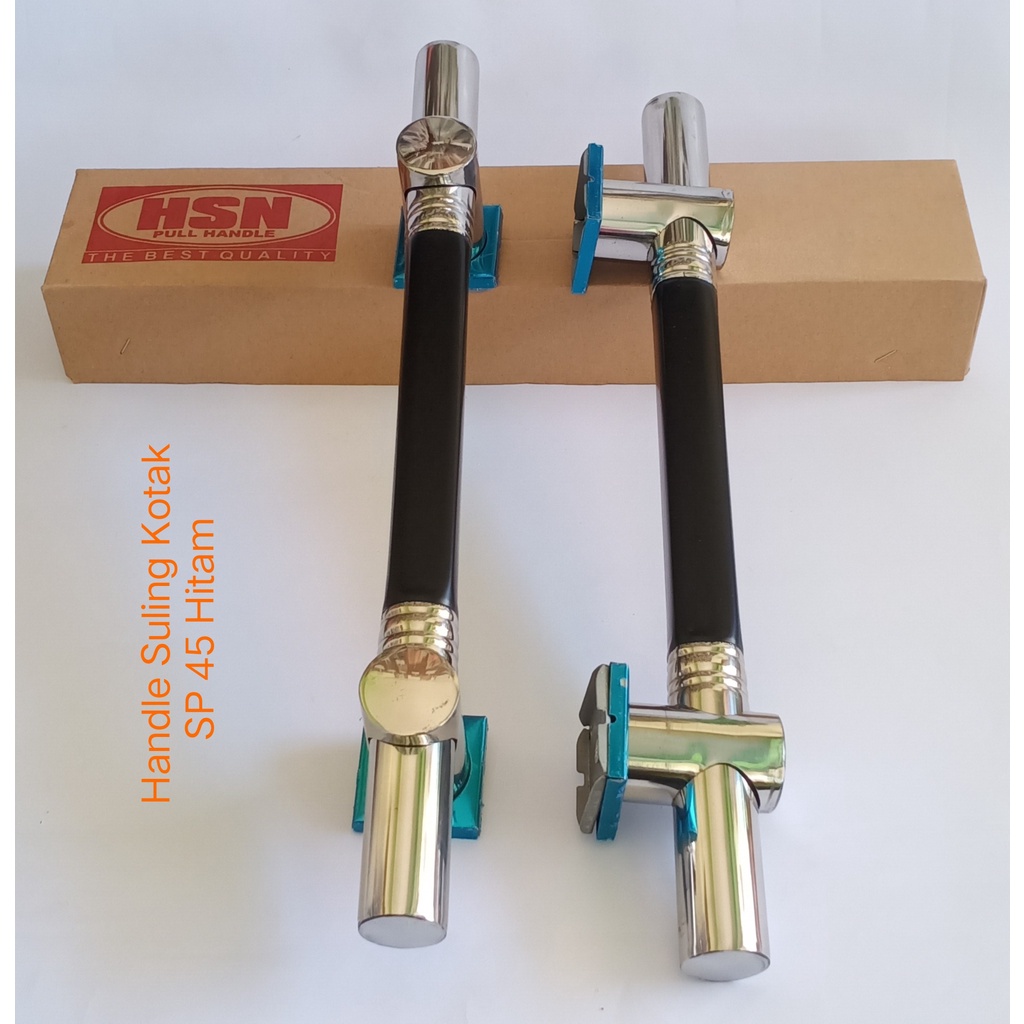 Handle Pintu Stainless/Handle Pintu Kupu Tarung Suling Kotak Hitam SP 45