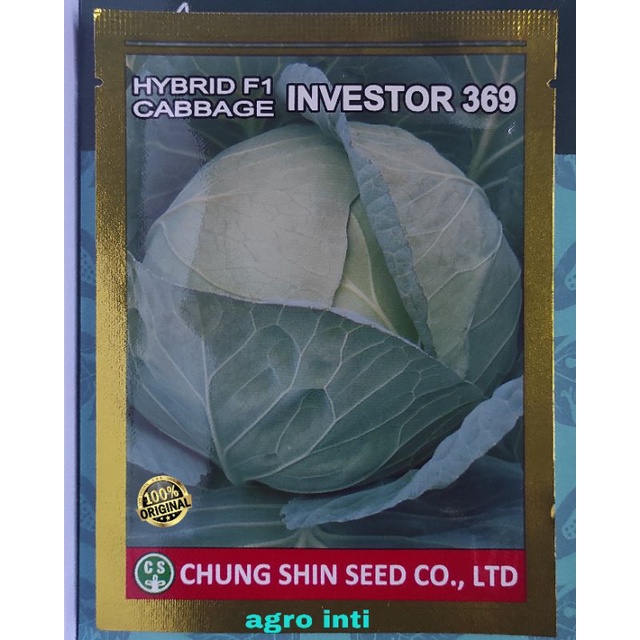 benih kubis INVESTOR 369 isi 10gram