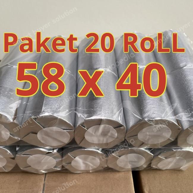

Get Now ( ISI 20 Roll) Kertas Kasir Thermal Paper Roll 58 x 40 / 58x40 GPNX12