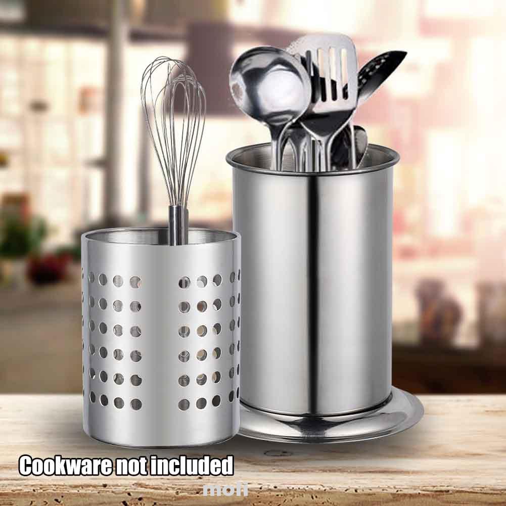 2pcs Set Home Dishwasher Safe Rust Proof Cabinet Storage Organizer Cooking Utensil Holder Shopee Indonesia