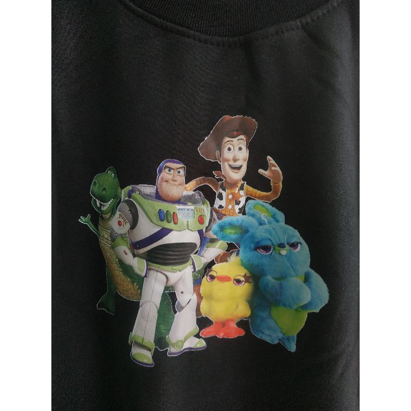 Sweater Crewneck H&amp;M Hnm Toy Story Black Hitam Pria Wanita Full Tag Free Paper Bag Terlaris