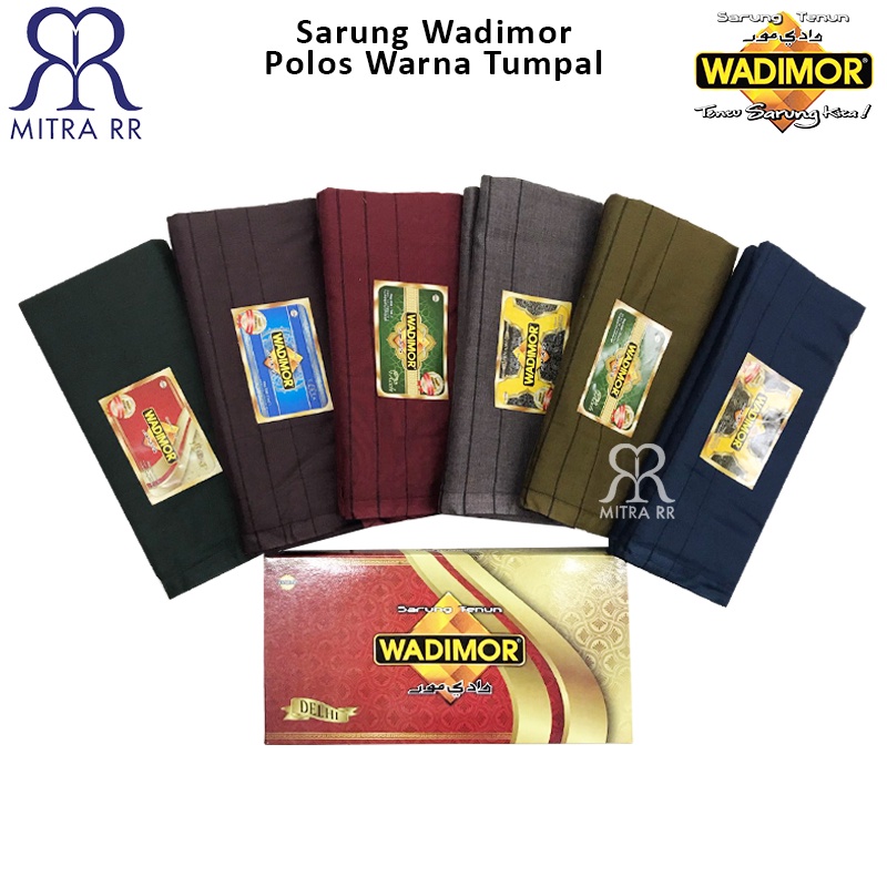 Sarung Tenun Wadimor Polos Warna Tumpal Sarung Tenun Dewasa