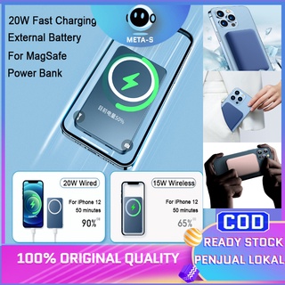 Mag/safe Powerbank/  15W Quicky Charging Fast charging Wireless Battery Pack  /Mag/safe  Powerbank 10000 Mah / Magnetic Power Bank / Mini PowerBank / Ip 11 Pro Max /12 Pro Max / 13 Pro Max/ 100000 Mah Original Modul Powerbank