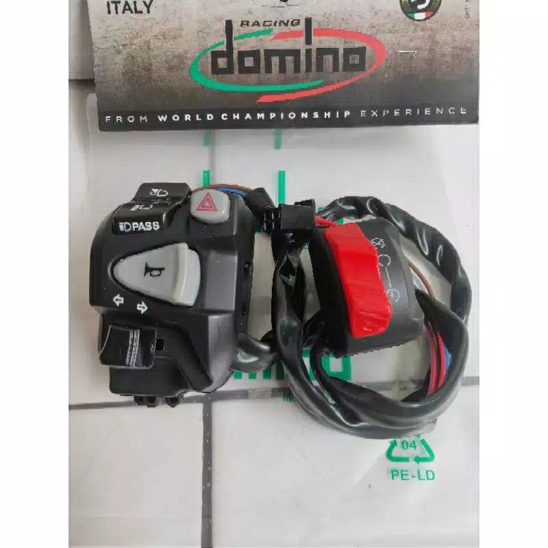 paketan Saklar set kiri kanan domino universal tiger-cb-ninja-rx king-vixion-byson-xabre-r15 Dll