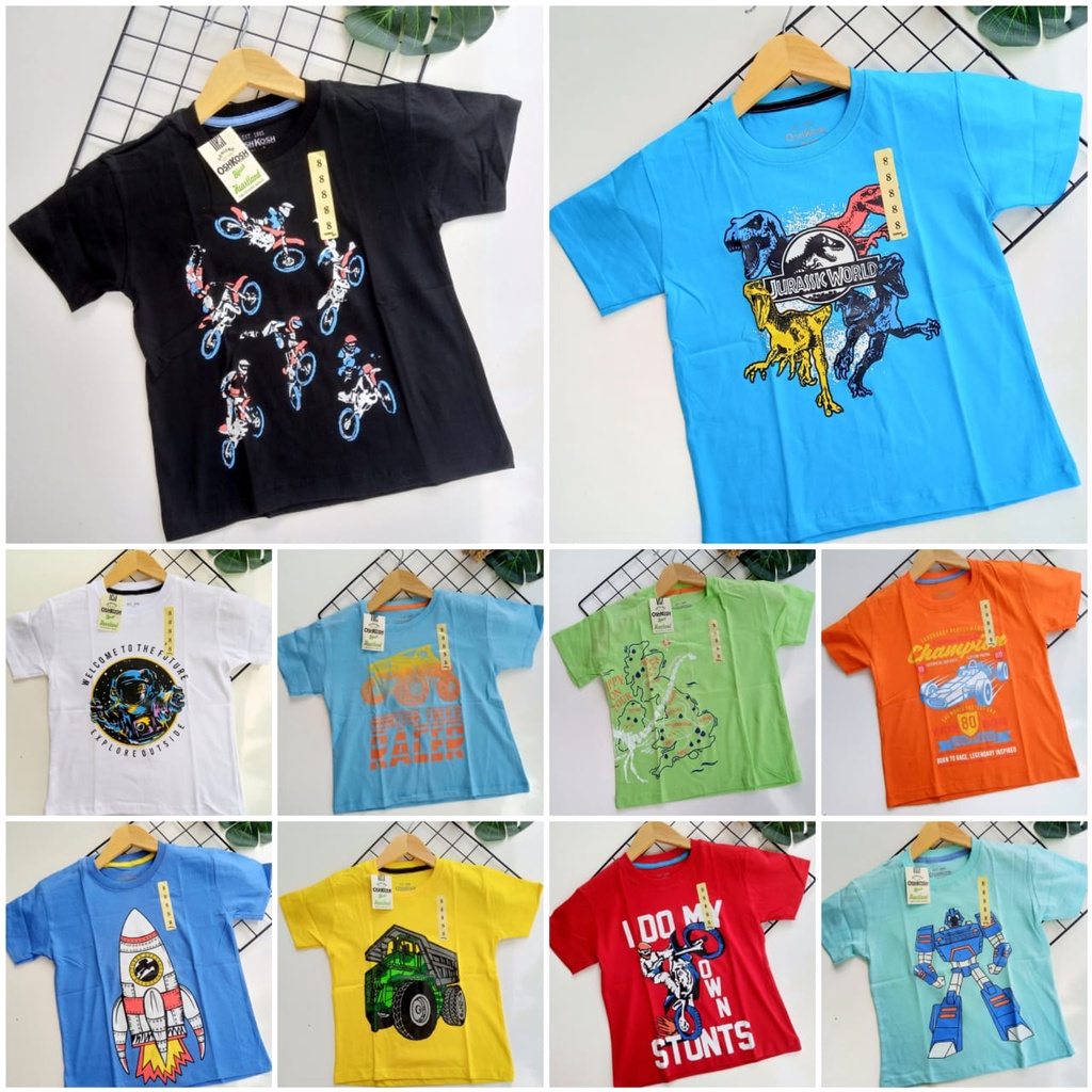 6-14Th Kaos Anak Remaja Cowok Dewasa Laki laki branded grosir Murah