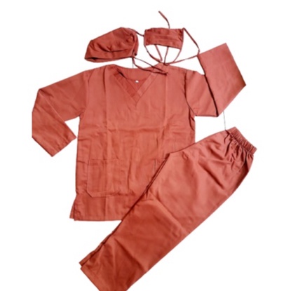 Baju OKA / Baju Jaga / Baju Perawat Medis Lengan Panjang