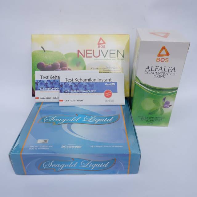 Paket maksimal Neuven Alfalfa dan Seagold liqud asli herbal BEE