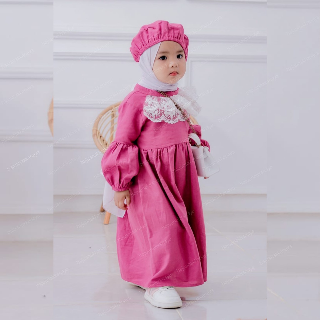 1-4TH GAMIS ANAK PUTRI INCLUDE BARET LONG DRESS ANAK PEREMPUAN GAMIS ANAK PEREMPUAN