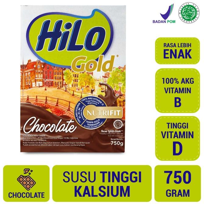 

READY COD HiLo Gold Chocolate 750gr- Susu Tinggi Kalsium