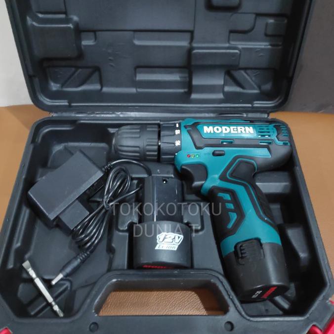 Mesin Bor Baterai Bor Cordless Modern M-12v