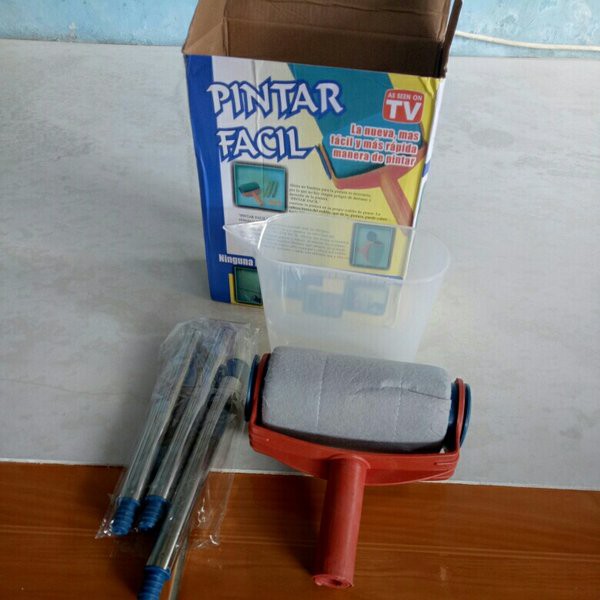 [COD] Pintar Facil Paint Roller Cat Tembok Praktis Tanpa Repot | Smart Roll Cat Dinding Kuas Tembok Anti Tumpah