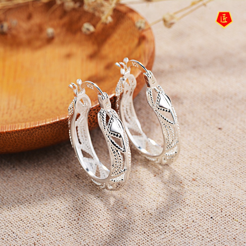 [Ready Stock]Creative Exaggerating 925 Silver Earrings