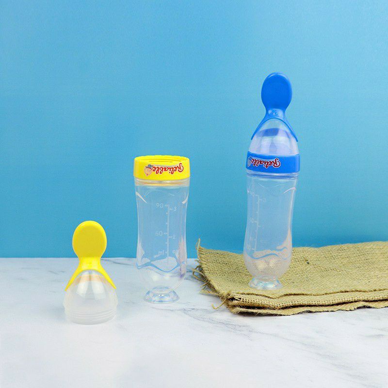 Silicone feeding bottle reliable RBS-9909 - botol sendok mpasi