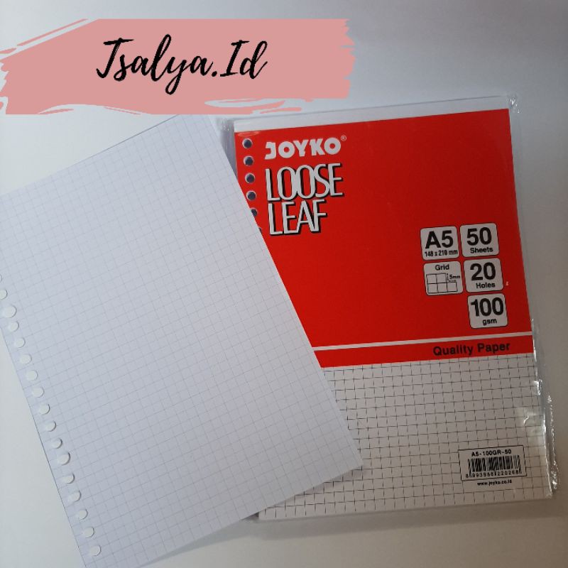 

Joyko Loose Leaf Grid A5100 GSM