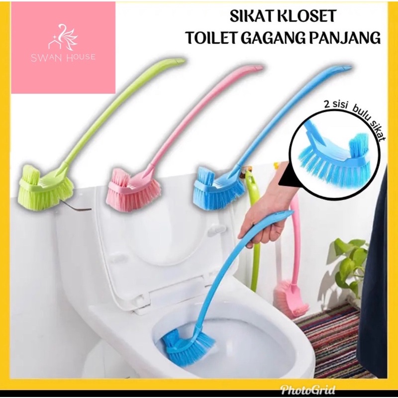 Sikat Kloset WC Gaggang Panjang / Sikat WC Toilet / Sikat Pembersih Kloset WC / Sikat gagang Panjang