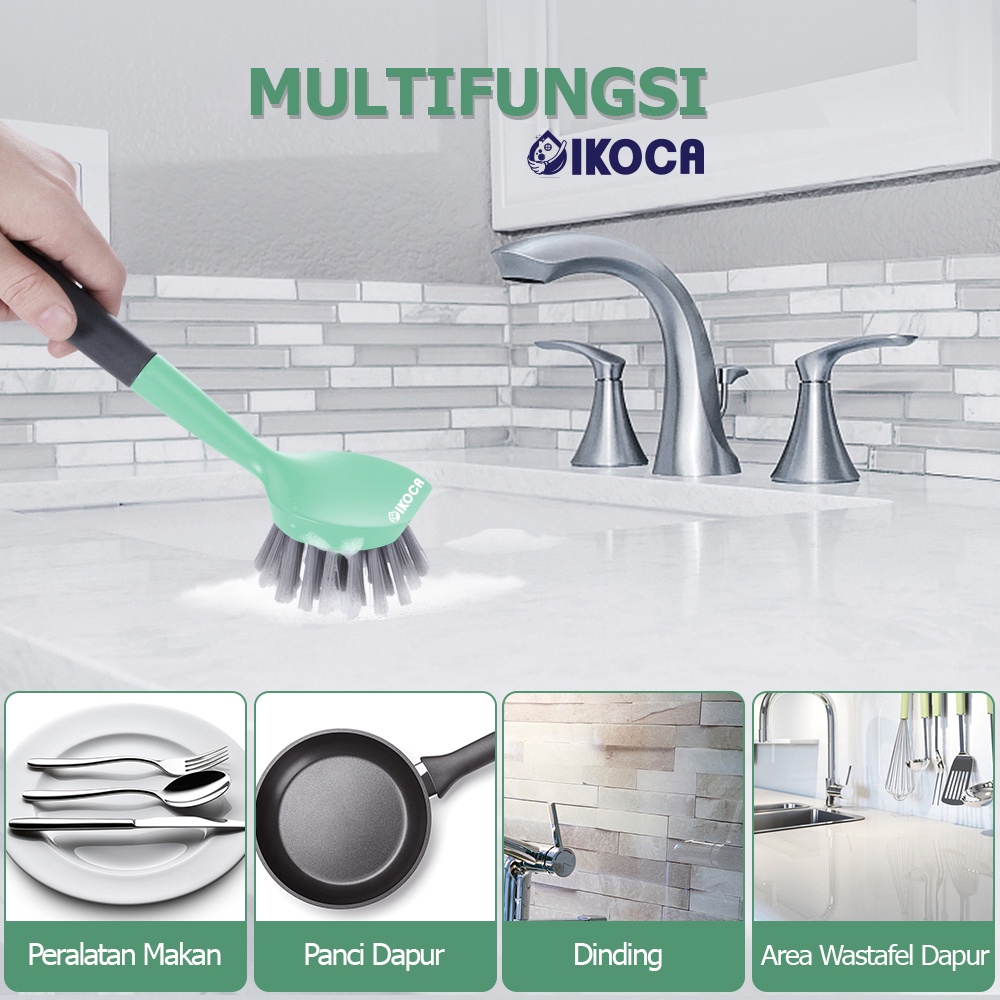 Ktmstore Sikat Dapur sikat plastik dish brush sikat nilon sikat panci ikoca IKO-132