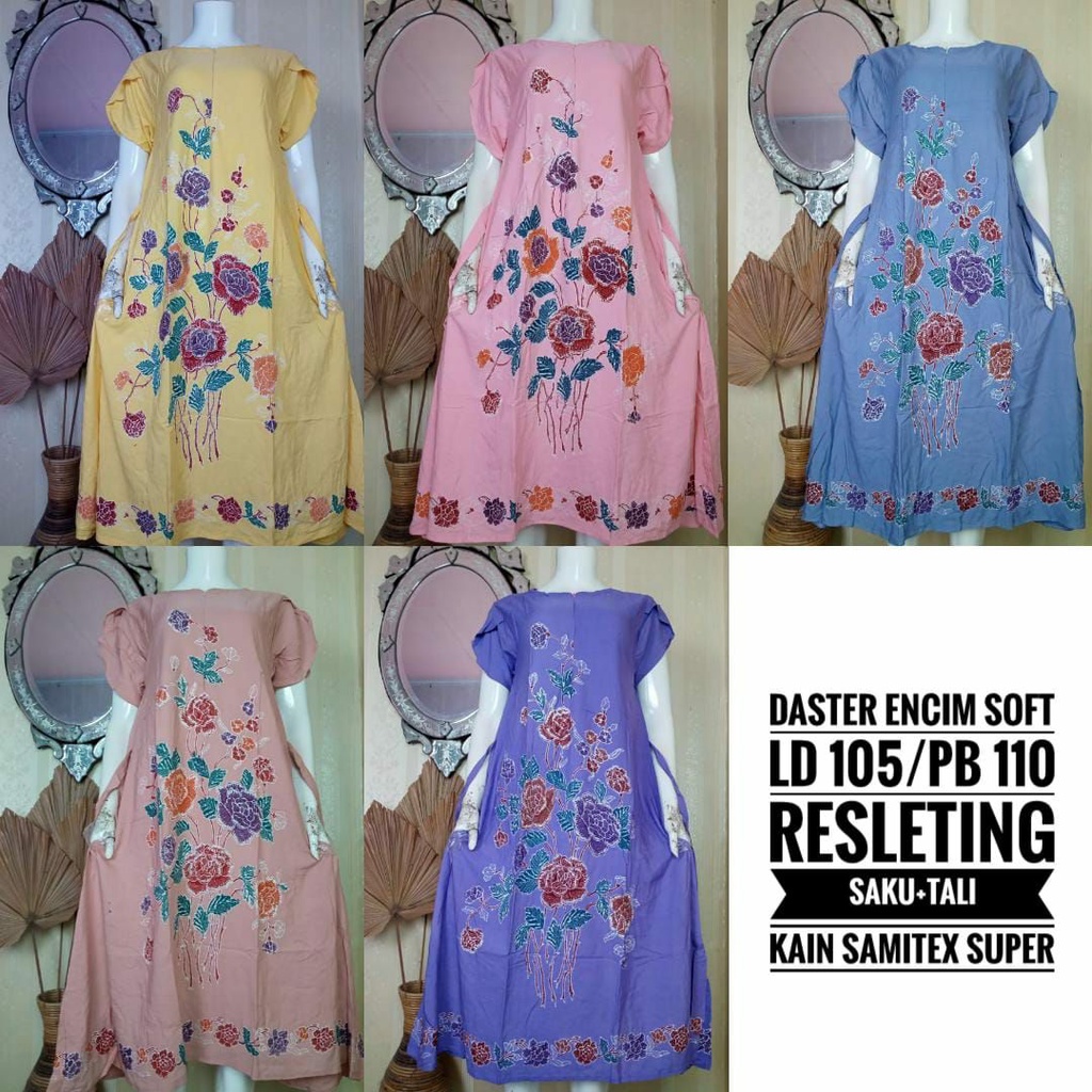 DASTER BATIK ENCIM BUSUI RAYON SUPER RESLETING PEKALONGAN TEBAL
