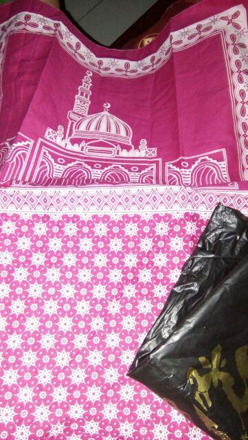 Sajadah Batik Anak / Tanggung (40cm X 60cm) Motif Masjid Lapis Blacu