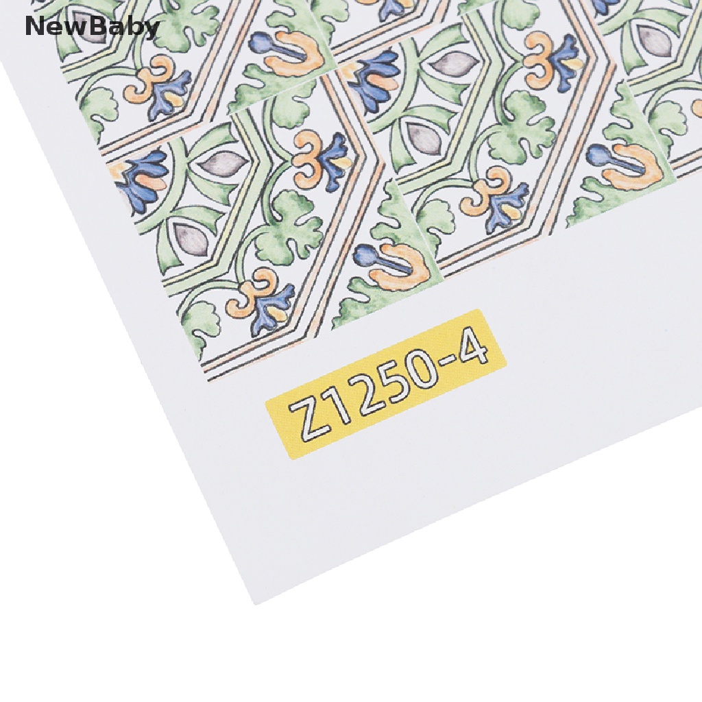 1pc Miniatur Stiker Dinding / Lantai Dekorasi Kamar Tidur Rumah Boneka 1 / 12