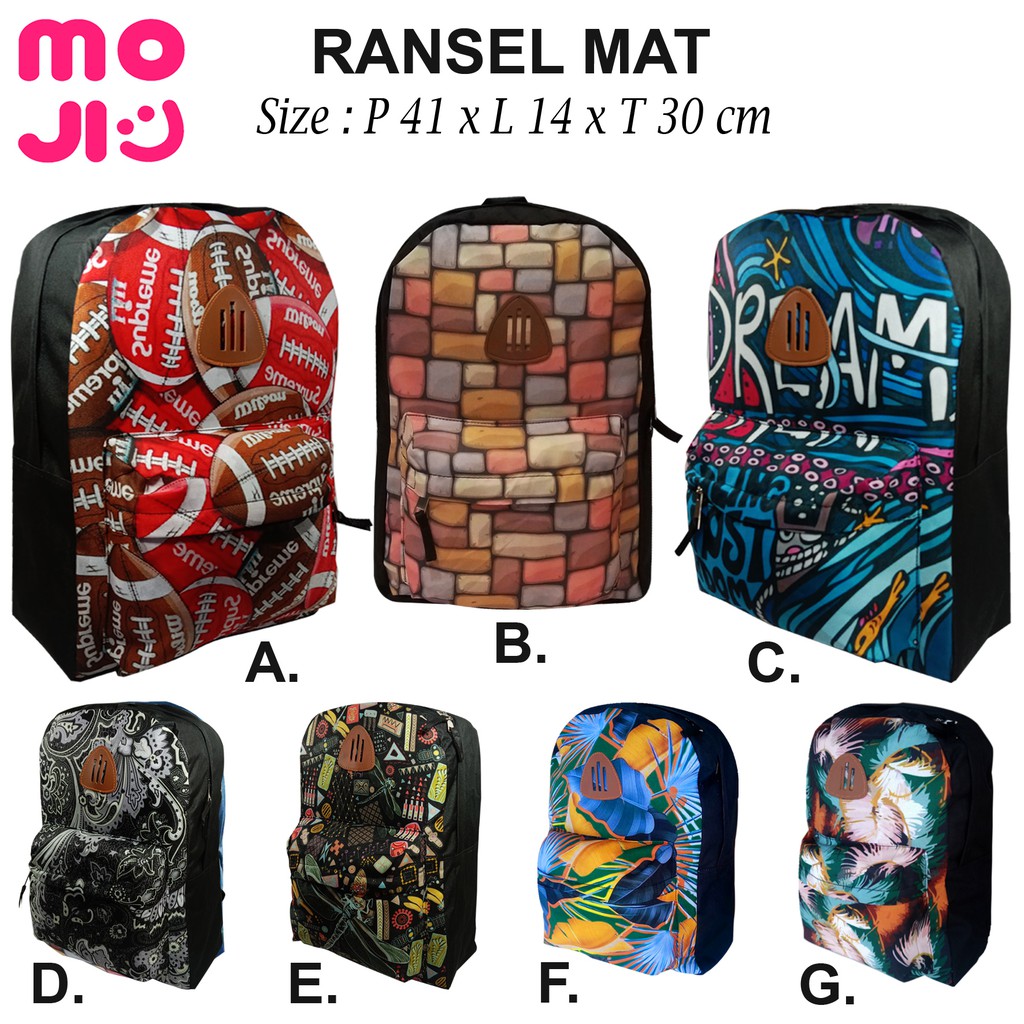 Tas Ransel Anak Fashion Sekolah Motif Trendy