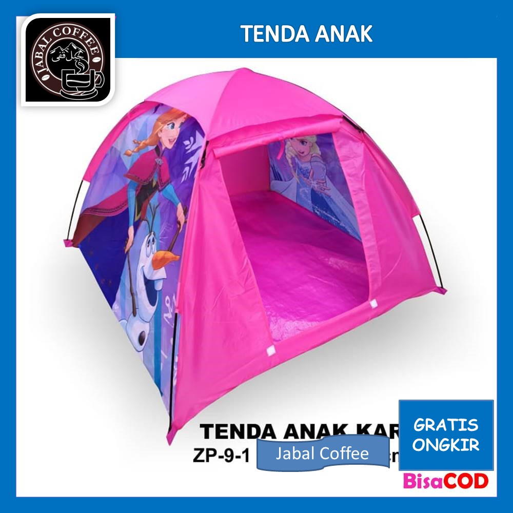 Tenda Anak Perempuan / Tenda Mainan Anak Pink Ukuran 120 x 120 cm