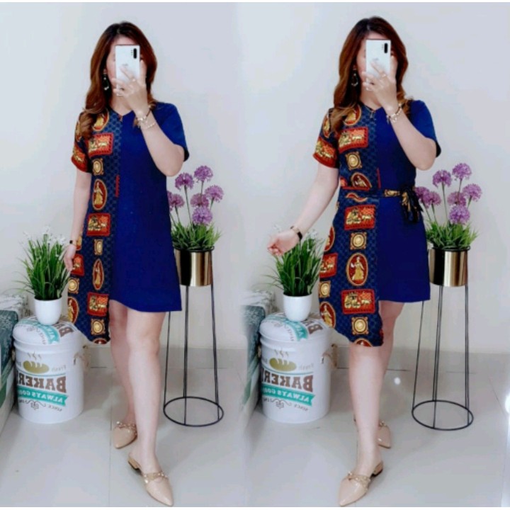 FWG - DRESS KHERMES / DRESS SCUBA / DRESS IMPORT WANITA TERBARU / DRESS ELEGANT