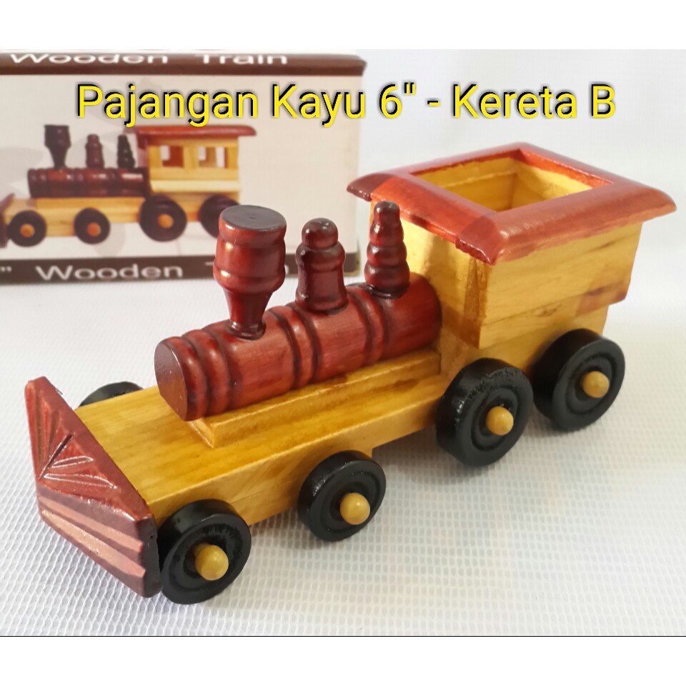 Miniatur / Pajangan Kayu Kereta Api 6B