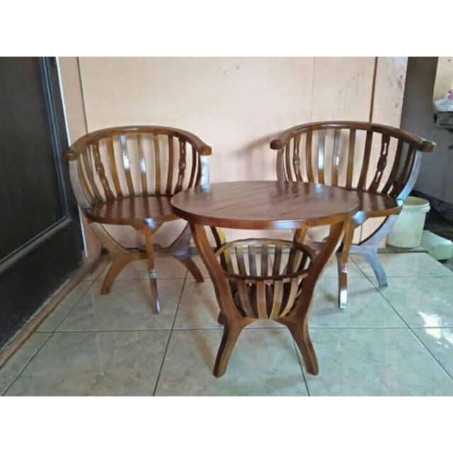 Kursi teras jati jepara mentah