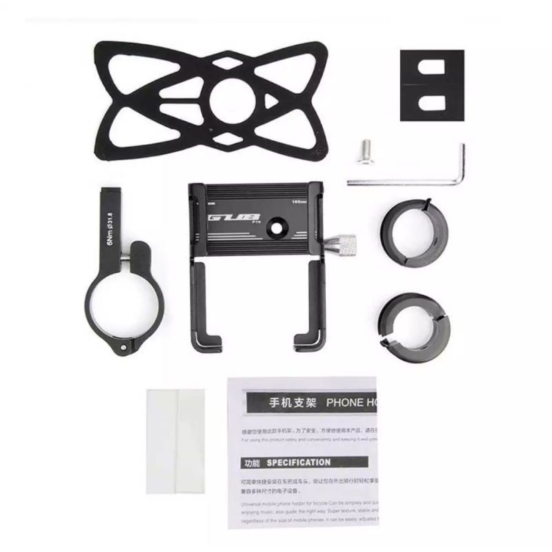 Paket GUB P10 Phone Holder + Breket Spion MOTOWOLF Filano Fazzio Vario Nmax Aerox Lexi Pcx Beat mio scoopy Adv DLL