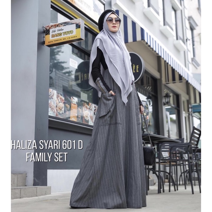 PROMO Haliza 601D (dress only & dress set khimar)  original by Haliza syari