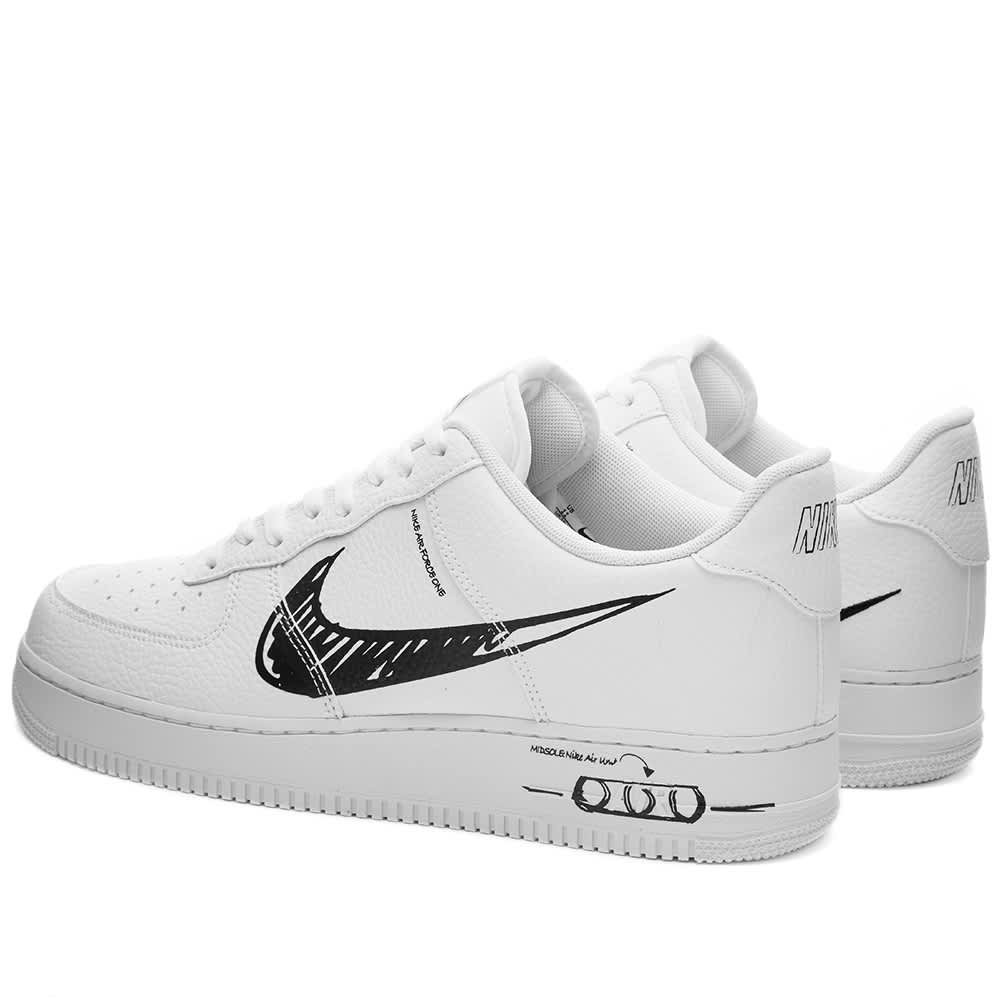 af1 white sketch