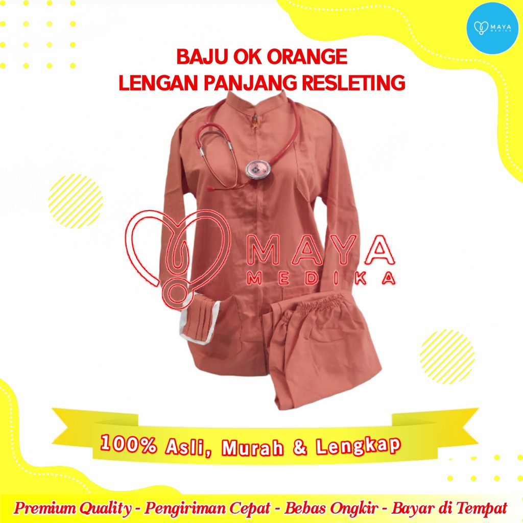 Baju OK Orange Lengan Panjang Baju Rest Celana Karet