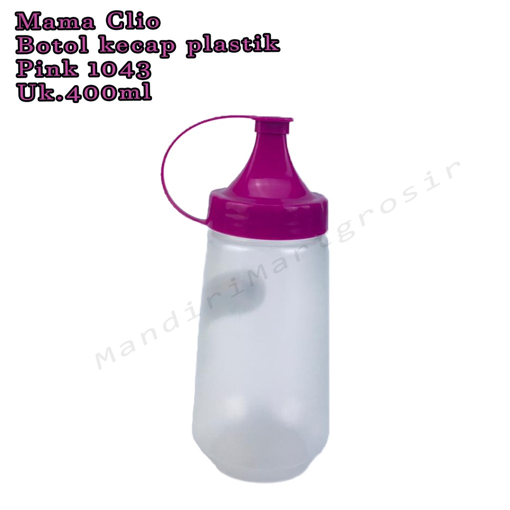 Botol Kecap plastik *Mama Clio * Pink 1043 * 400ml