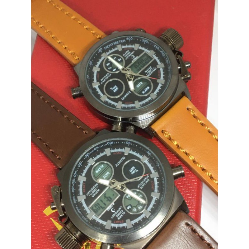 Jam Tangan Pria D-Force Double Time Kulit